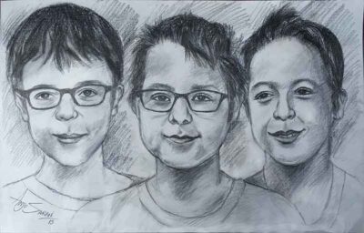 VIRTUAL - LEARNING CHARCOAL PORTRAITS